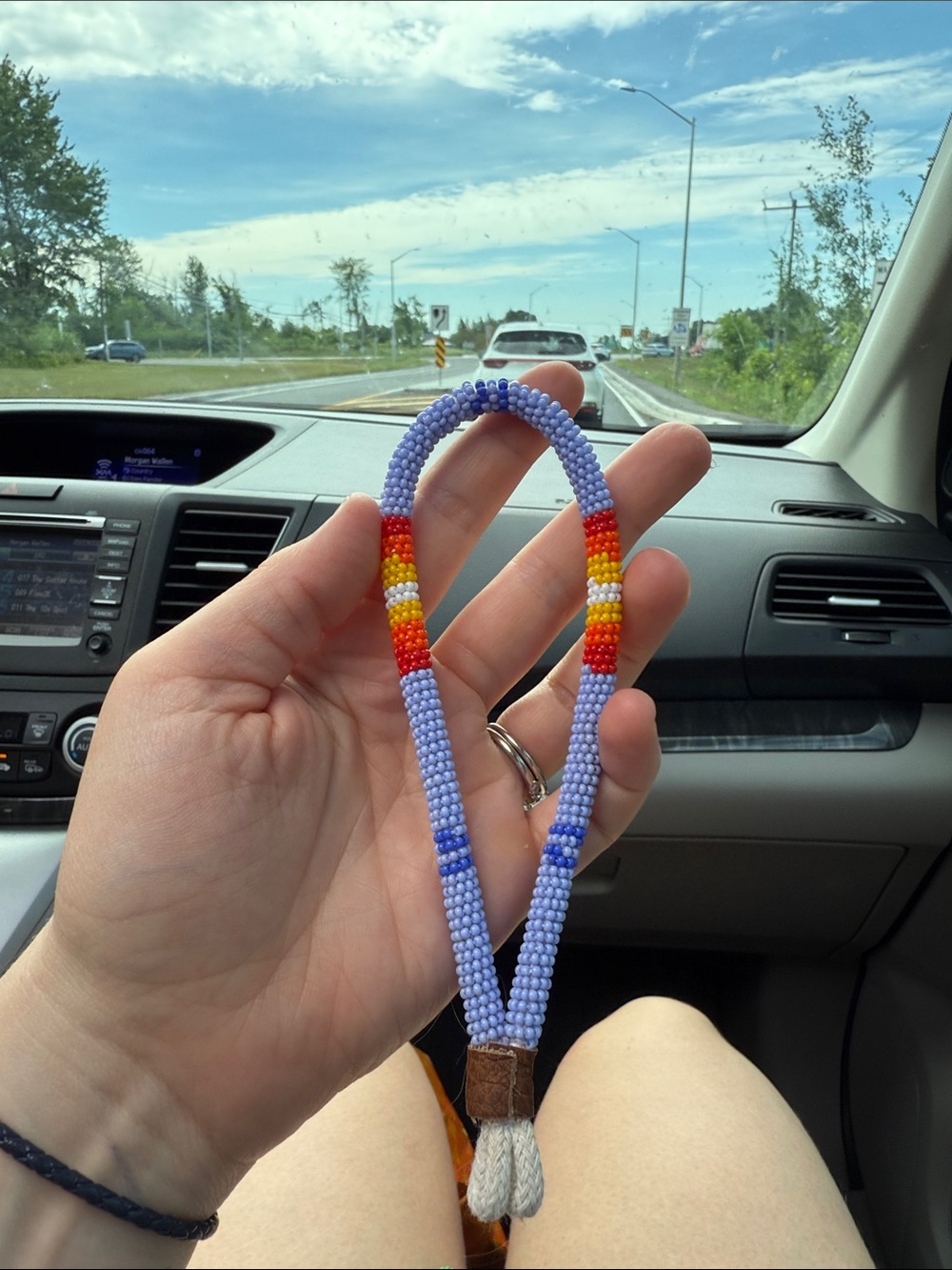Indigenous Handmade Beaded Keychain
